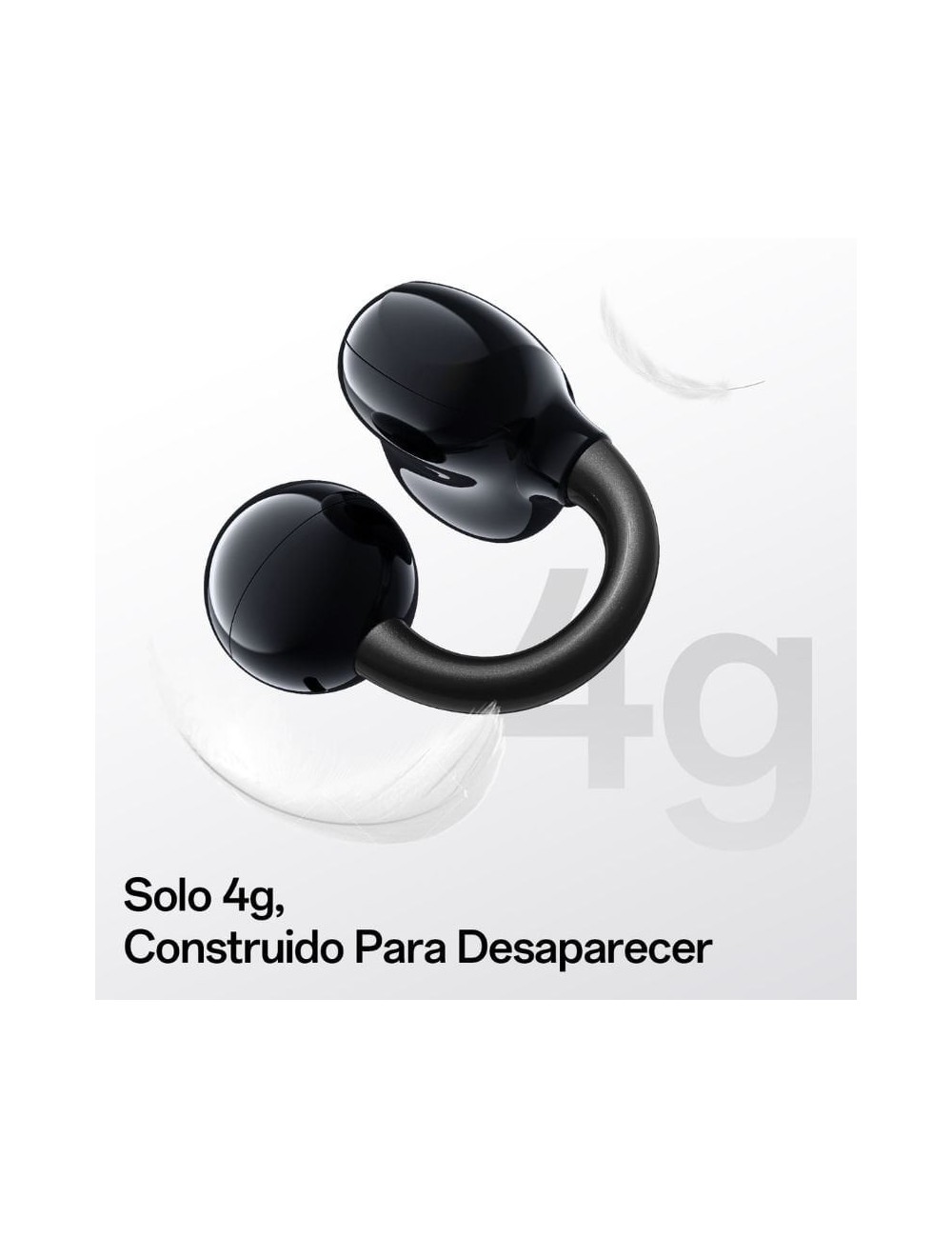 Auriculares Deportivos de Conducción Aérea OpenRock E OPACE01 con estuche de carga/ Autonomía 7h/ Negros
