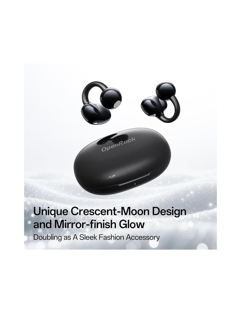 Auriculares Deportivos de Conducción Aérea OpenRock E OPACE01 con estuche de carga/ Autonomía 7h/ Negros
