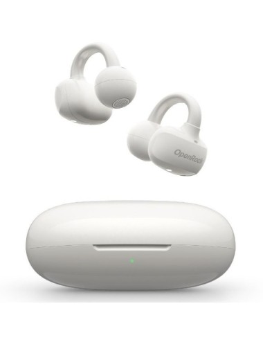 Auriculares Deportivos de Conducción Aérea OpenRock E OPACE02 con estuche de carga/ Autonomía 7h/ Blancos