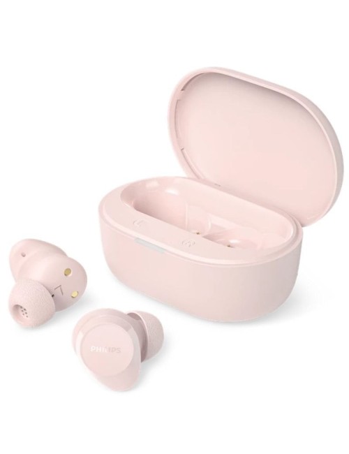 Auriculares Bluetooth Philips TAT1300PK con estuche de carga/ Autonomía 6h/ Rosas