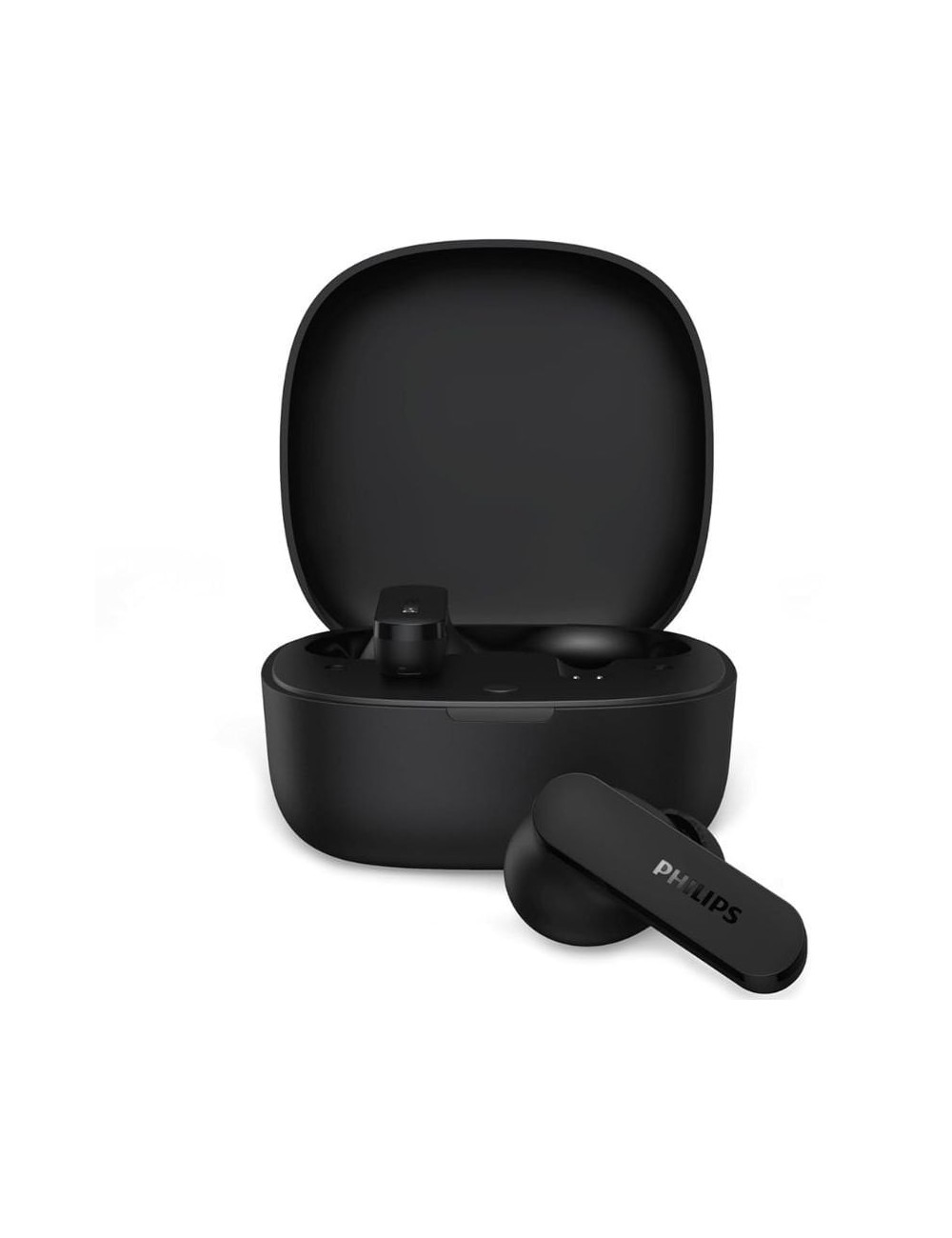Auriculares Bluetooth Philips TAT2100BK con estuche de carga/ Autonomía 8h/ Negros