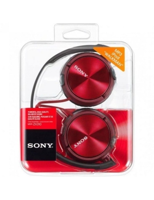 AURICULARS SONY - AMB MICROFON - JACK 3.5 - VERMELLS ( MDRZX310APR )
