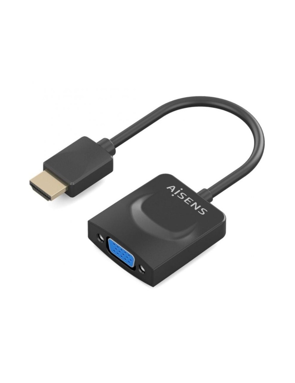 Conversor Aisens A122-0947/ HDMI Macho - SVGA Hembra/ 15cm/ Negro