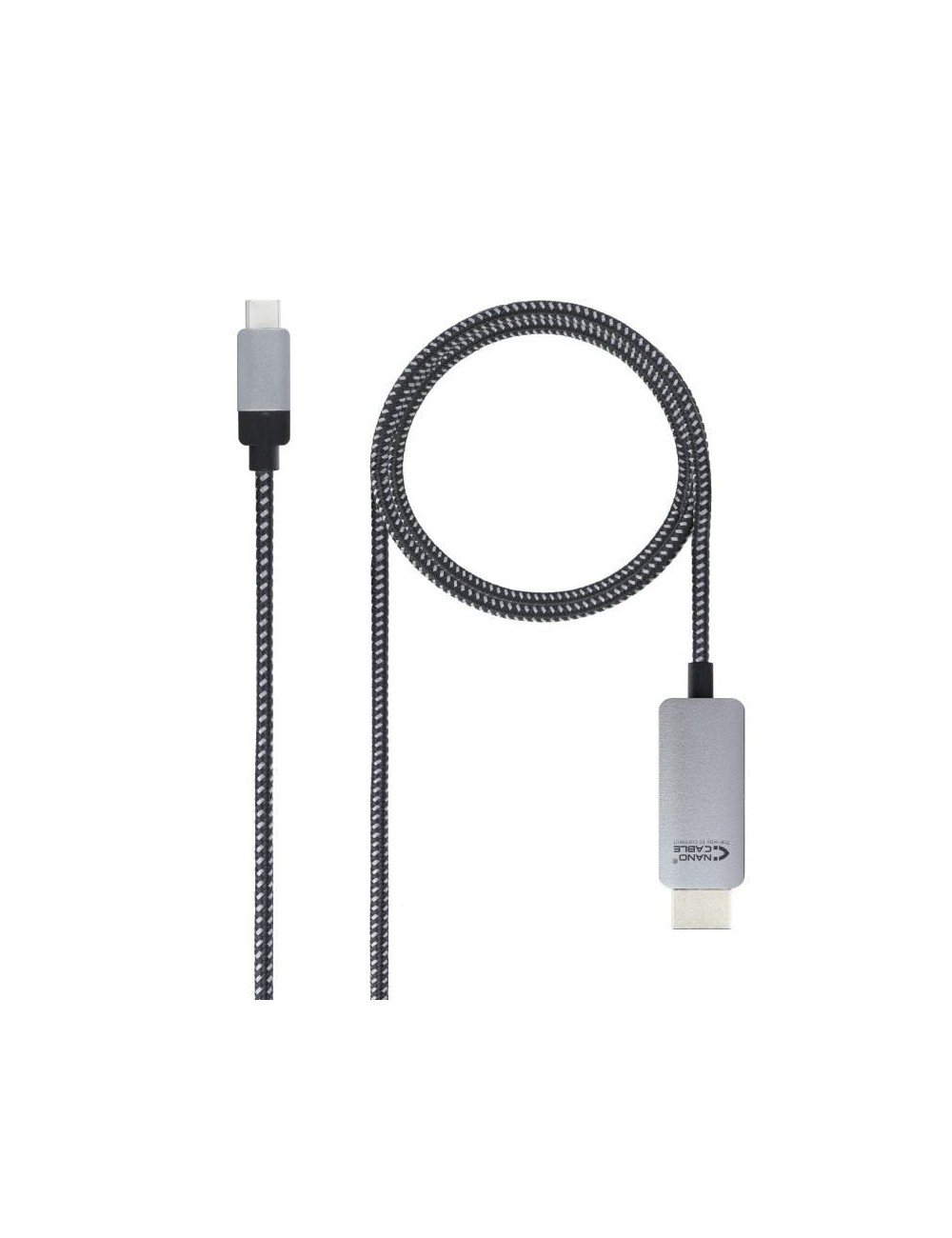 Cable Conversor Nanocable 10.15.5103/ USB Tipo-C Macho - HDMI Macho/ 3m/ Negro