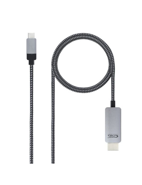 Cable Conversor Nanocable 10.15.5103/ USB Tipo-C Macho - HDMI Macho/ 3m/ Negro