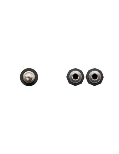 CABLE ESTEREO NANOCABLE JACK 3.5 MASCLE 2 JACK 3.5 FEMELLA 15CM NEGRE