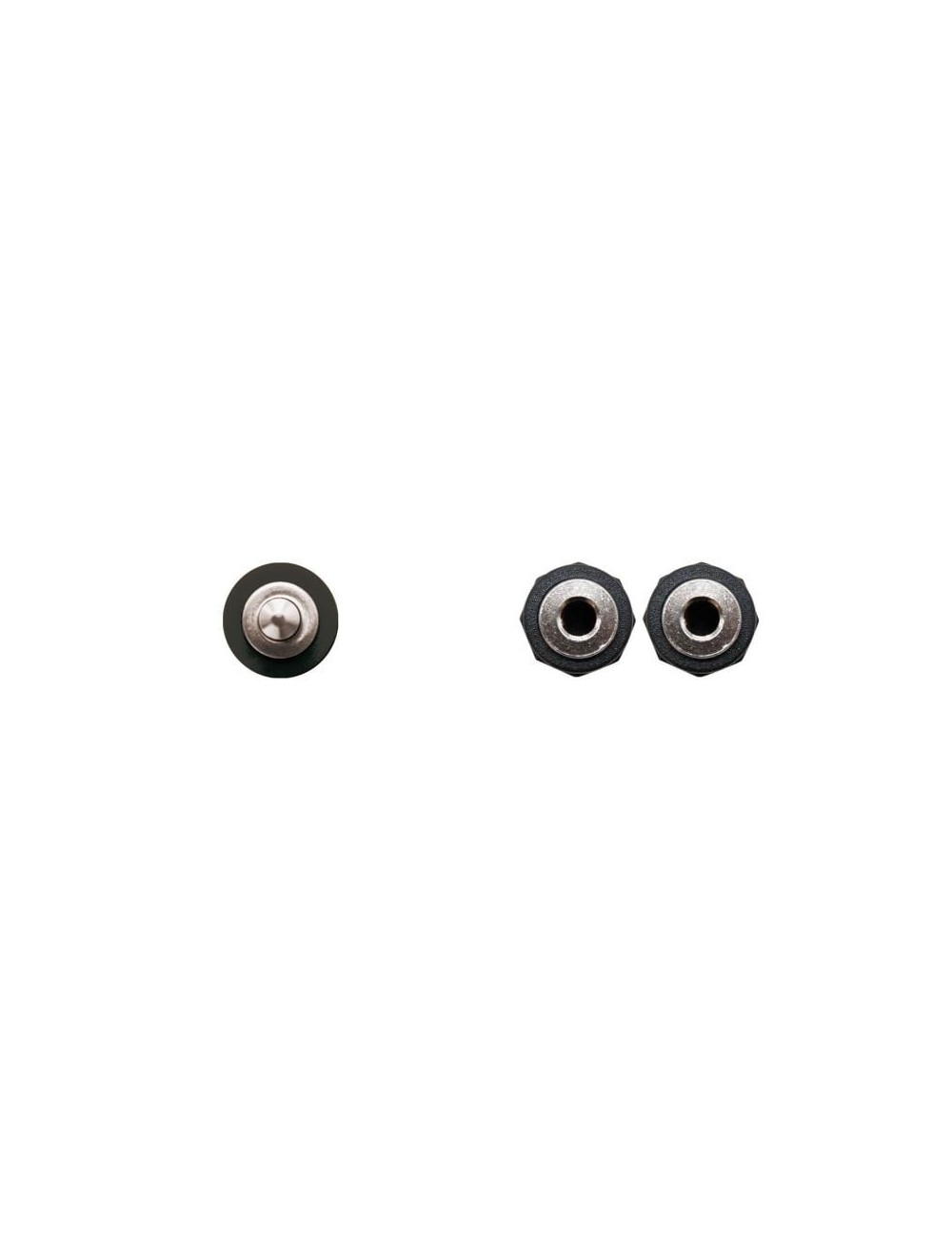CABLE ESTEREO NANOCABLE JACK 3.5 MASCLE 2 JACK 3.5 FEMELLA 15CM NEGRE