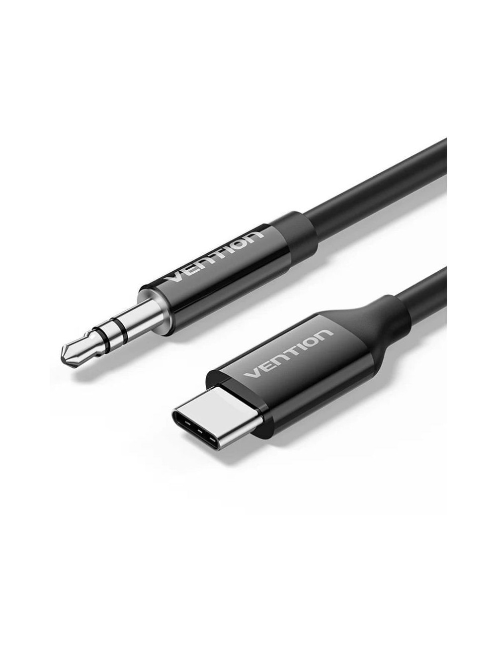 Cable Conversor Audio Vention BIFBG/ USB Tipo-C Macho - Jack 3.5 Macho/ 1.5m/ Gris