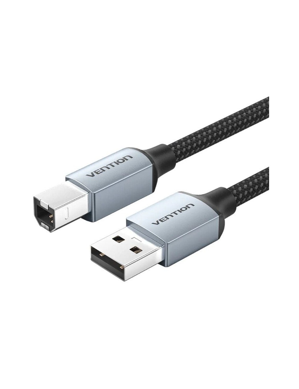 Cable USB 2.0 Impresora Vention CTTHF/ USB Tipo-B Macho - USB Macho/ 480Mbps/ 1m/ Gris