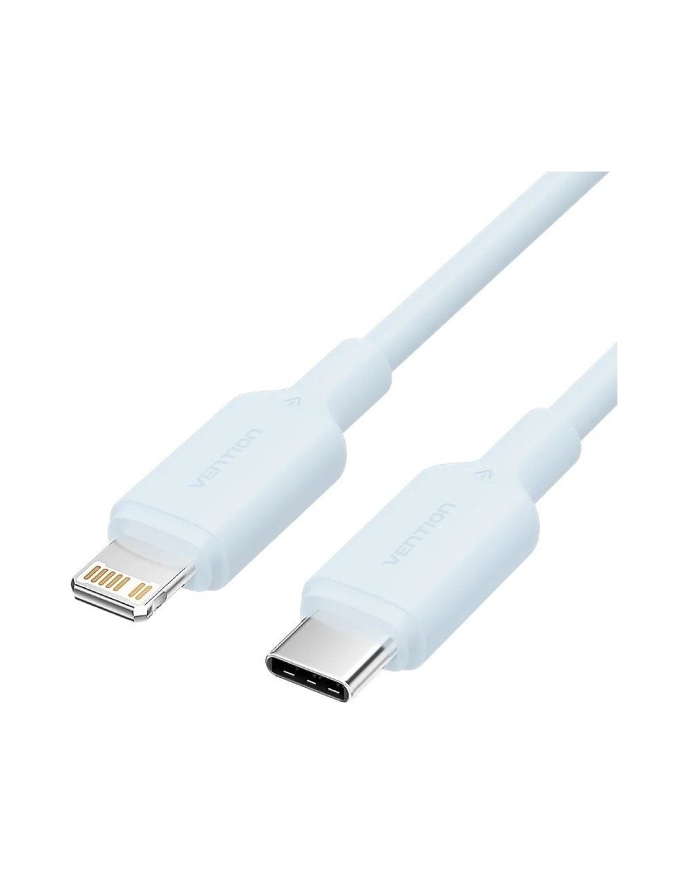 Cable USB 2.0 Tipo-C Lightning Vention LAKSH/ USB Tipo-C Macho - Lightning Macho/ Hasta 27W/ 480Mbps/ 2m/ Azul