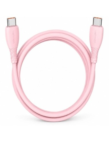 Cable USB 2.0 Tipo-C Vention TRWPH/ USB Tipo-C Macho - USB Tipo-C Macho/ Hasta 100W/ 480Mbps/ 2m/ Rosa