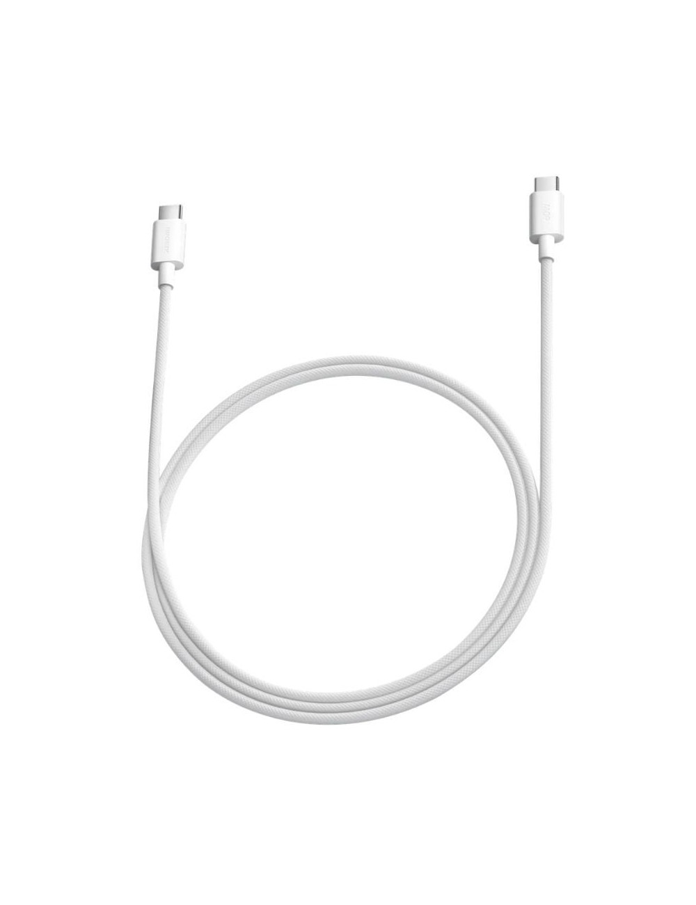 Cable USB 2.0 Tipo-C 3A Xiaomi Braided/ USB Tipo-C Macho - USB Tipo-C Macho/ Hasta 60W/ 480Mbps/ 1m/ Blanco