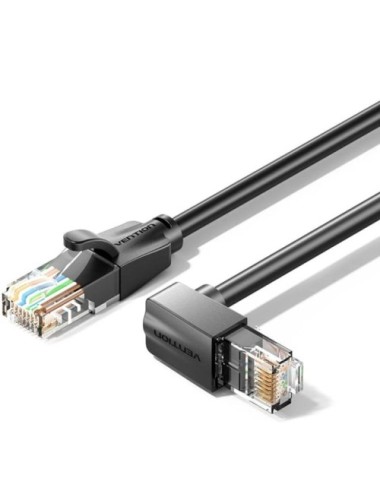 Cable de Red RJ45 UTP Vention IBVBJ Cat.6/ 5m/ Acodado 90º/ Negro