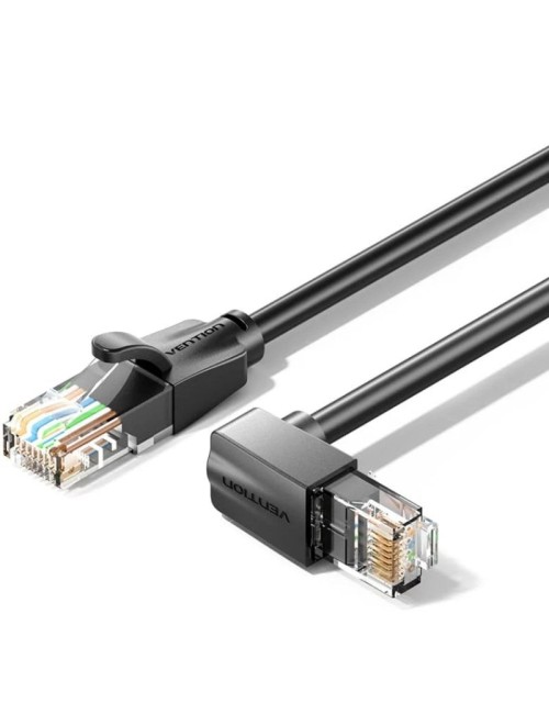Cable de Red RJ45 UTP Vention IBVBJ Cat.6/ 5m/ Acodado 90º/ Negro