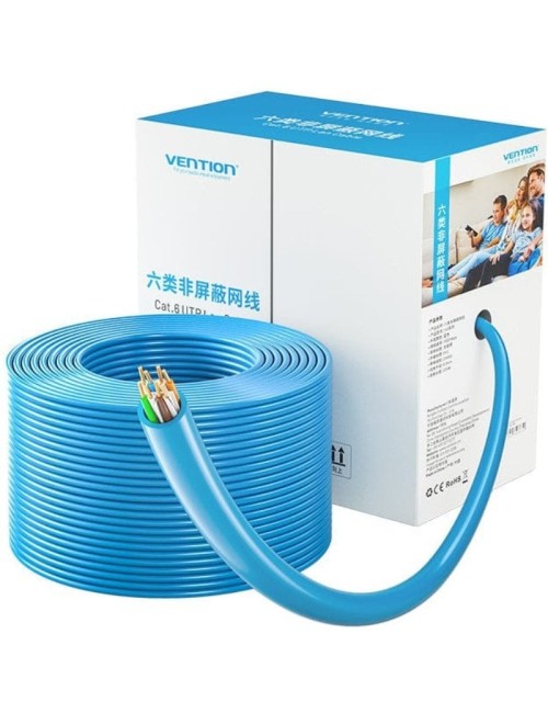 Bobina de Cable RJ45 UTP Vention IHBL305 Cat.6/ 305m/ Azul