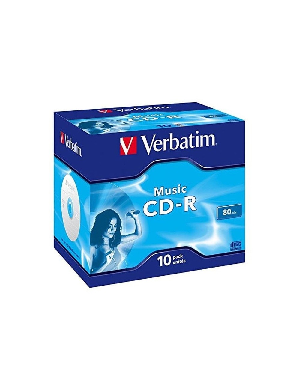 CD-R Verbatim Music 16X/ Caja-10uds