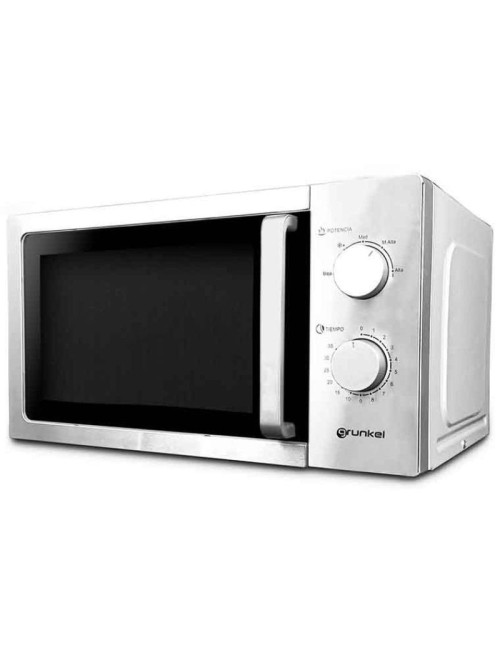 Microondas Grunkel MWG-20INOX/ 700W/ Capacidad 20L/ Funcion Grill/ Plata