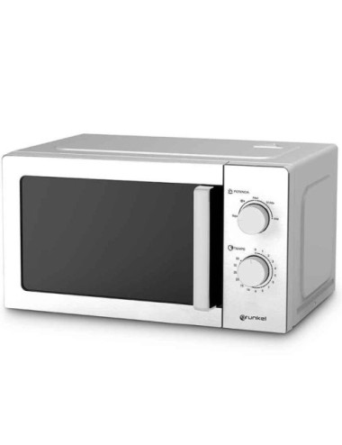Microondas Grunkel MWG-20INOX/ 700W/ Capacidad 20L/ Funcion Grill/ Plata