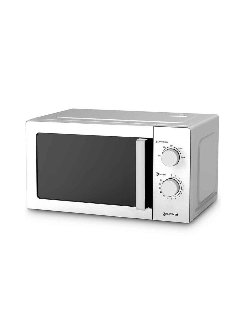 Microondas Grunkel MWG-20INOX/ 700W/ Capacidad 20L/ Funcion Grill/ Plata