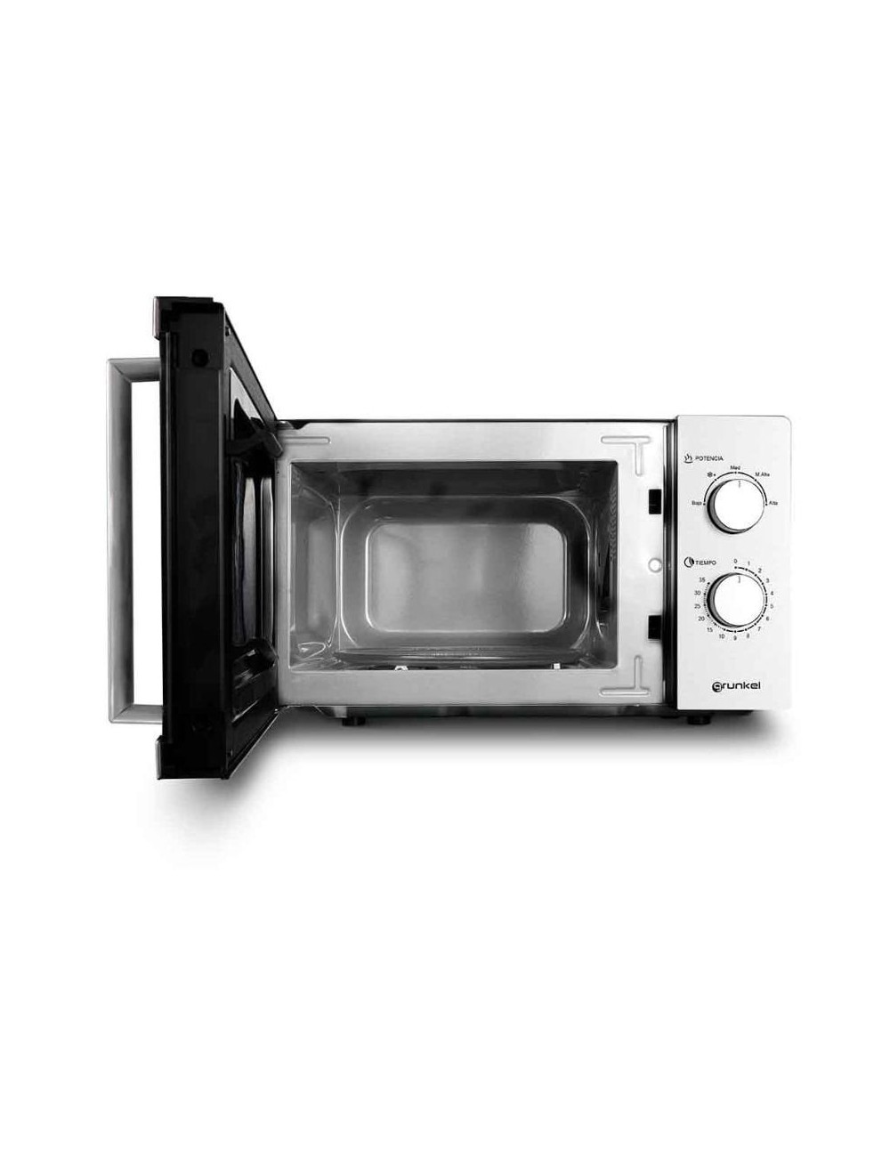 Microondas Grunkel MWG-20INOX/ 700W/ Capacidad 20L/ Funcion Grill/ Plata