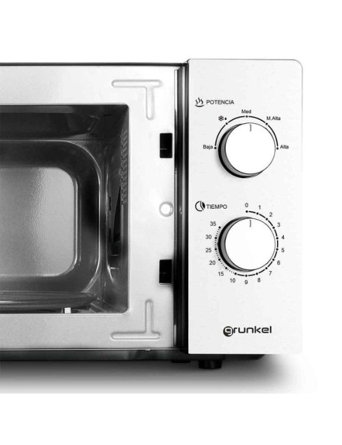 Microondas Grunkel MWG-20INOX/ 700W/ Capacidad 20L/ Funcion Grill/ Plata
