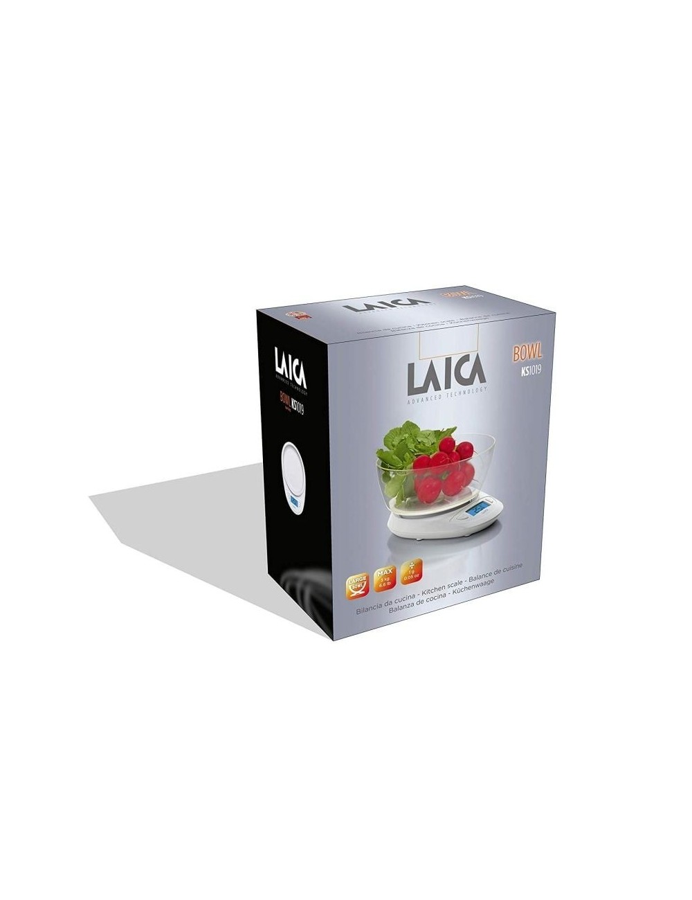 Báscula de Cocina Electrónica Laica KS1019W/ Hasta 5kg