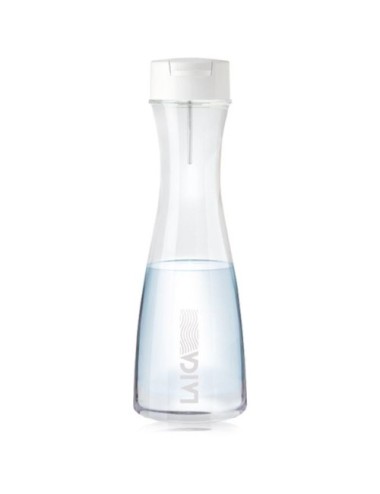 Botella Filtrante Laica GlaSSmart/ Capacidad 1.1L/ Blanca/ Incluye 2 Filtros