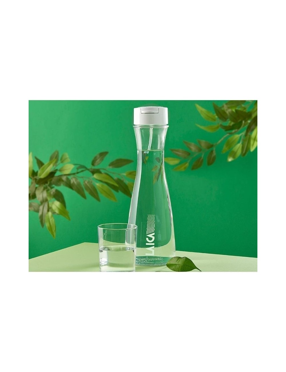 Botella Filtrante Laica GlaSSmart/ Capacidad 1.1L/ Blanca/ Incluye 2 Filtros