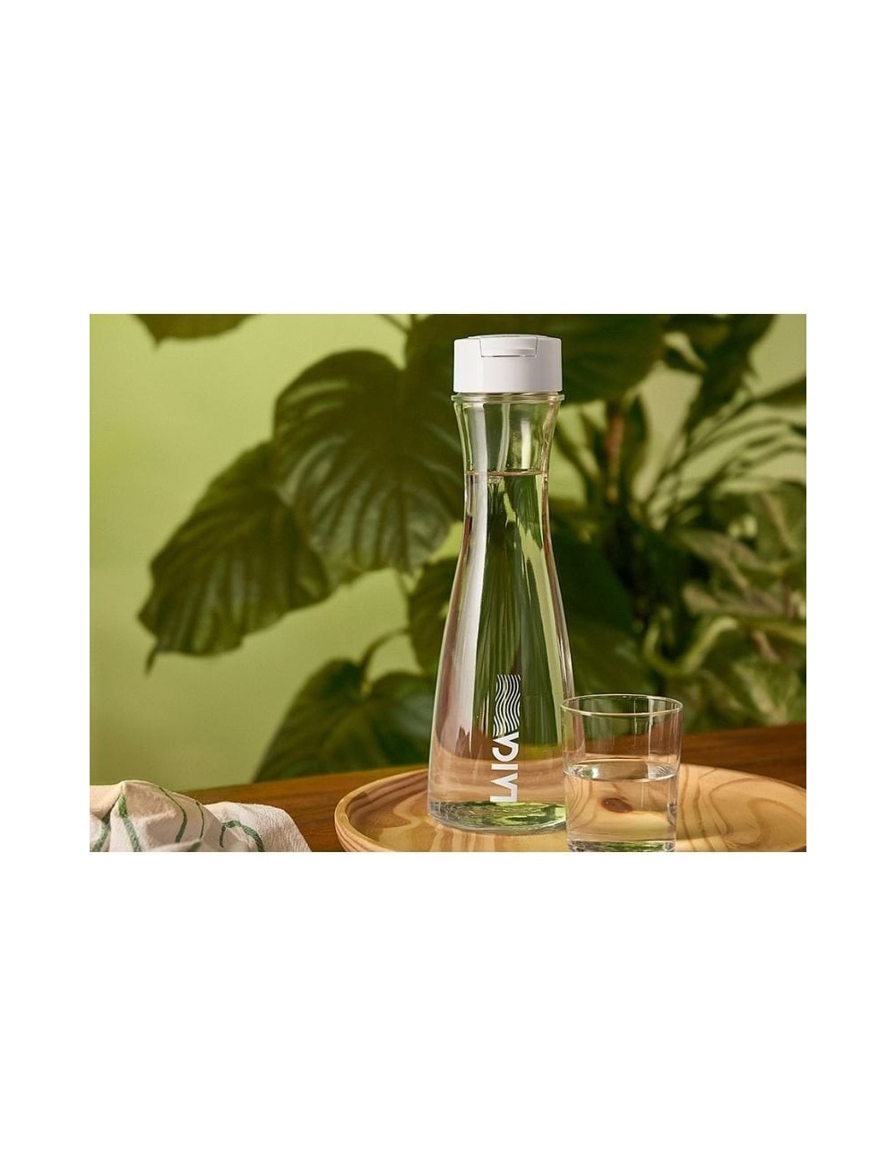 Botella Filtrante Laica GlaSSmart/ Capacidad 1.1L/ Blanca/ Incluye 2 Filtros