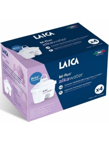 Filtros BI-FLUX Alka Water Laica K4MEU01/ Pack 4