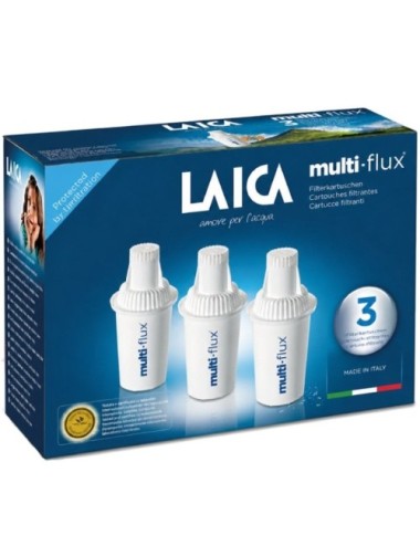Cartucho de Filtro de Agua Laica MULTI-FLUX F3A3/ Pack de 3 Unidades
