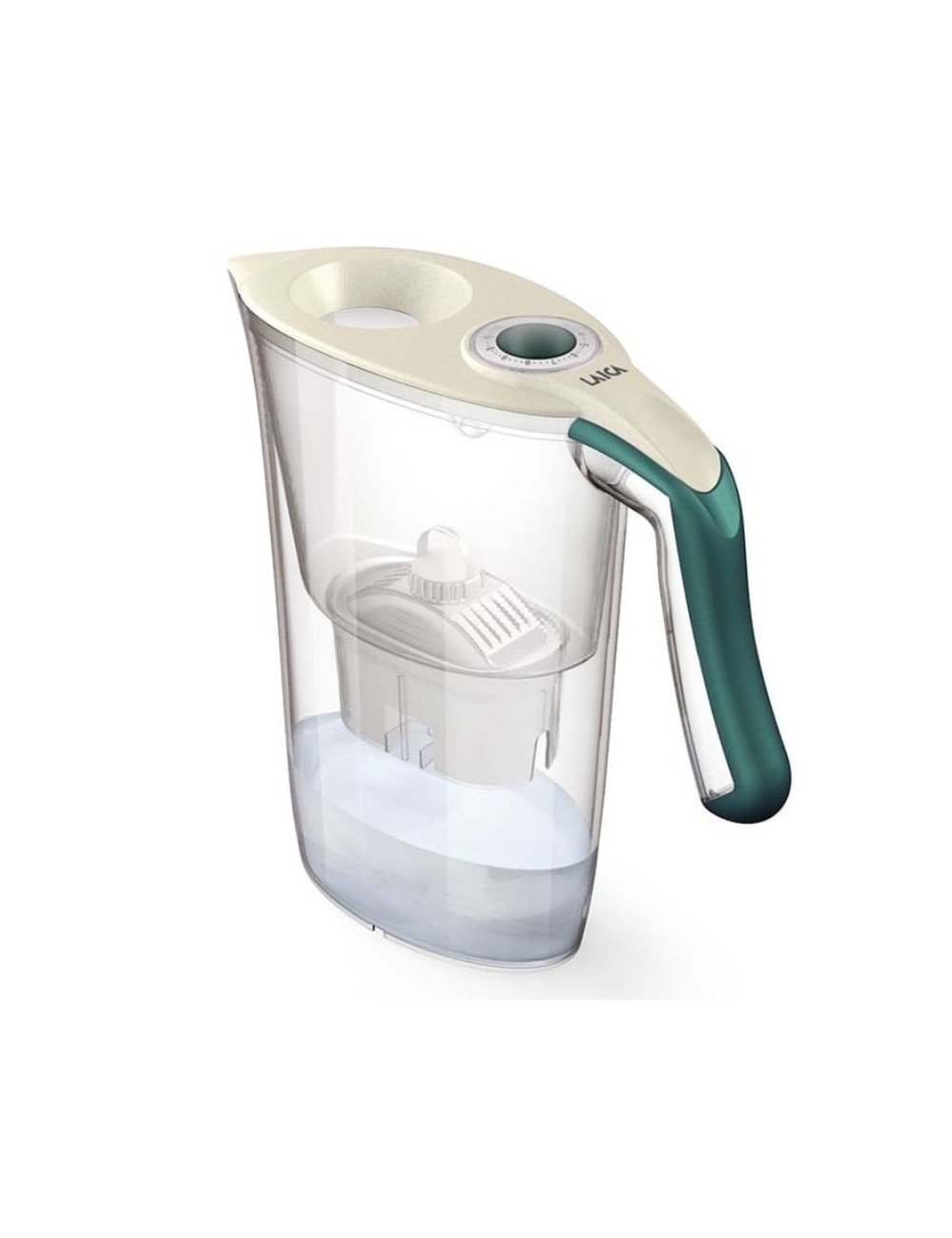 Pack Jarra Filtrante Laica Carmen Tosca/ 2.3L/ Verde Oscuro/ Jarra + 1 Filtro BI-FLUX