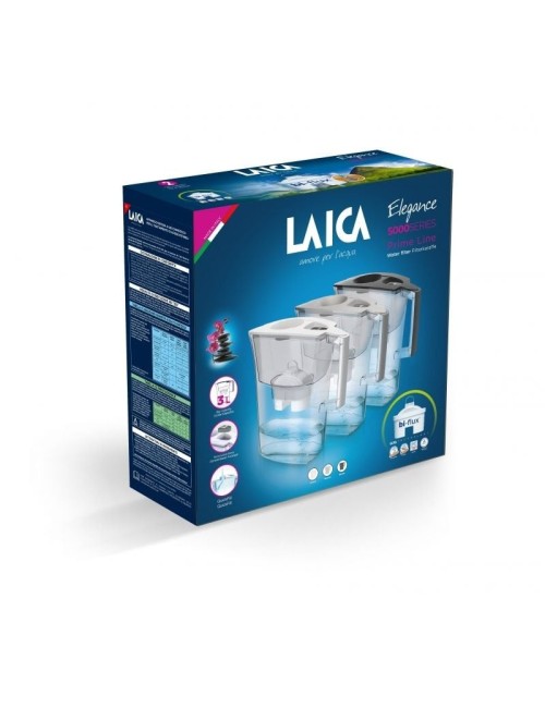 Jarra Filtrante Laica Prime Line Elegance/ Capacidad 3L/ Blanca