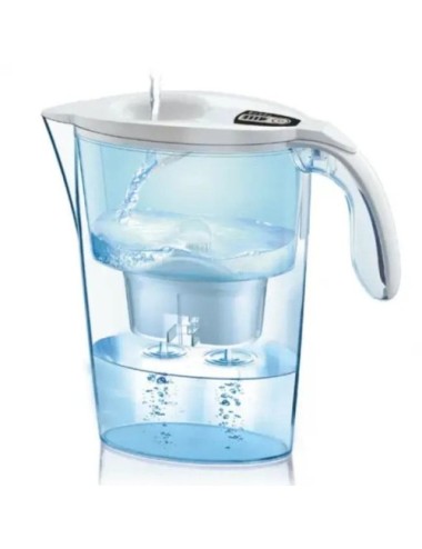 Pack Jarra Filtrante Laica Stream AlkaWater/ 2.3L/ Blanca/ Jarra + 1 Filtro AlkaWater