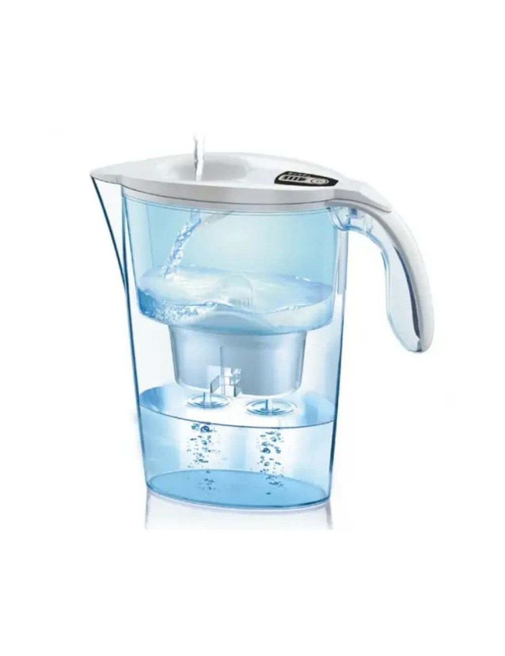 Pack Jarra Filtrante Laica Stream AlkaWater/ 2.3L/ Blanca/ Jarra + 1 Filtro AlkaWater