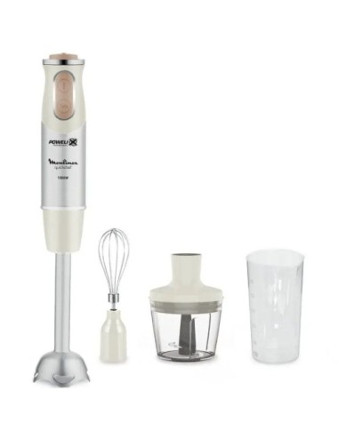 Batidora de mano Moulinex Quickchef/ 1000W/ 10 Velocidades/ Capacidad 800ml/ Incluye Varillas, Picadora y Vaso Medidor