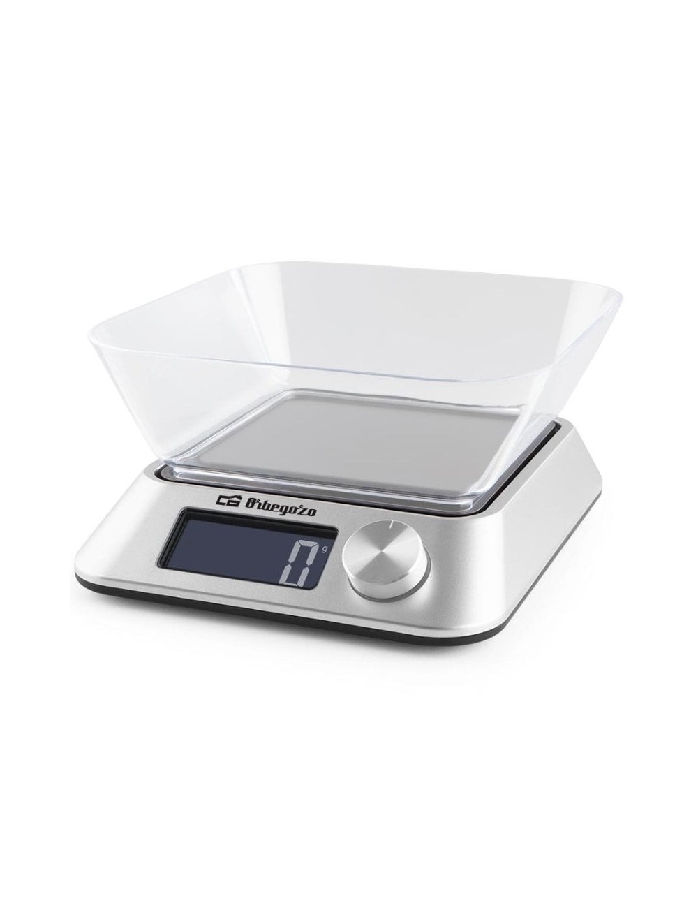 Báscula de Cocina Electrónica Orbegozo PC 1030 A/ hasta 5kg/ Plata