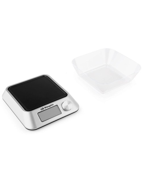 Báscula de Cocina Electrónica Orbegozo PC 1030 A/ hasta 5kg/ Plata