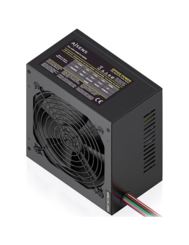 Fuente de Alimentación Aisens ASPC-500ATX-PSEBK/ 500W/ Ventilador 12cm