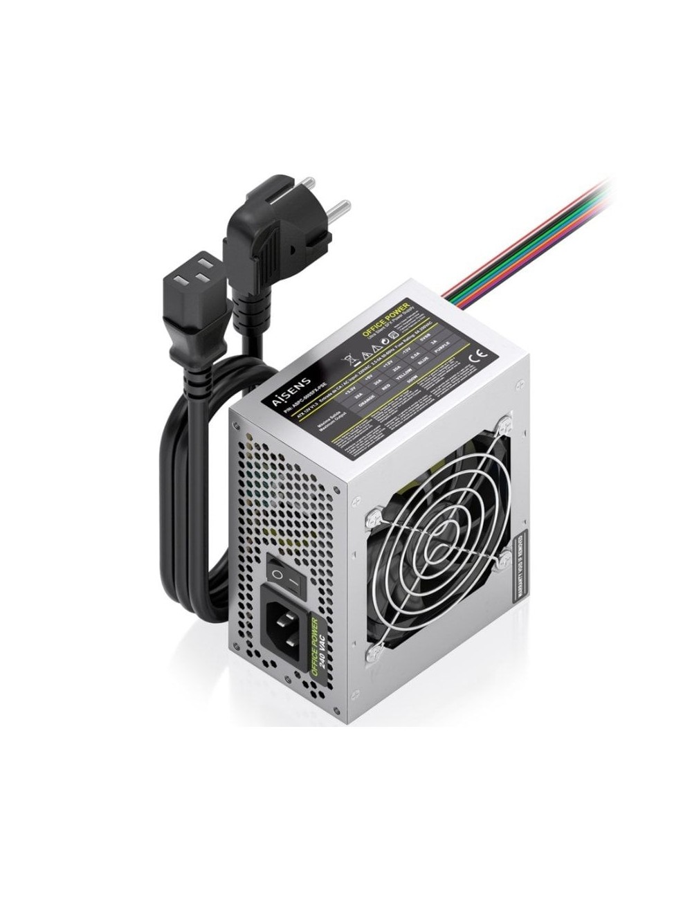 Fuente de Alimentación SFX Aisens ASPC-500SFX-PSE/ 500W/ Ventilador 8cm