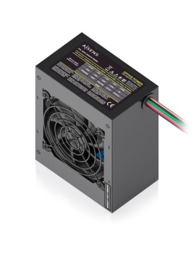 Fuente de Alimentación SFX Aisens ASPC-500SFX-PSEBK/ 500W/ Ventilador 8cm