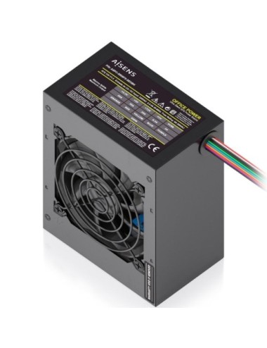 Fuente de Alimentación SFX Aisens ASPC-500SFX-SEOBK/ 500W/ Ventilador 8cm