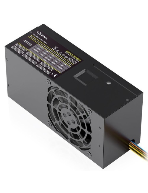 Fuente de Alimentación TFX Aisens ASPC-500TFX-PSEBK/ 500W/ Ventilador 8cm