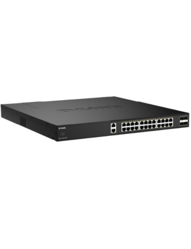 Switch Gestionable D-Link DXS-1250-28YP/E 24 Puertos/ RJ-45 10Gbps/ SFP/ PoE