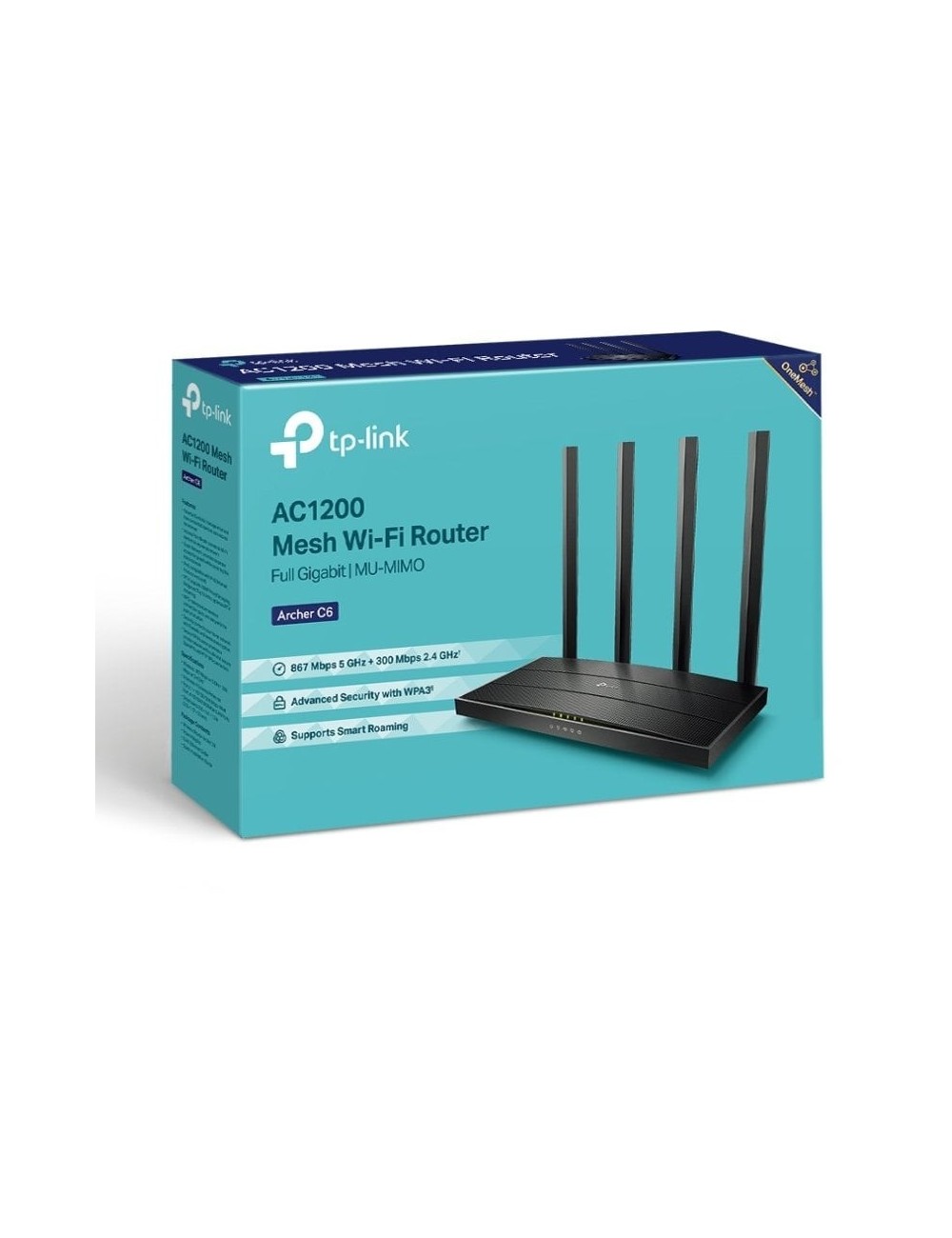 Router Inalámbrico TP-Link Archer C6 1200Mbps/ 2.4GHz 5GHz/ 4 Antenas/ WiFi 802.11ac/n/a - b/g/n