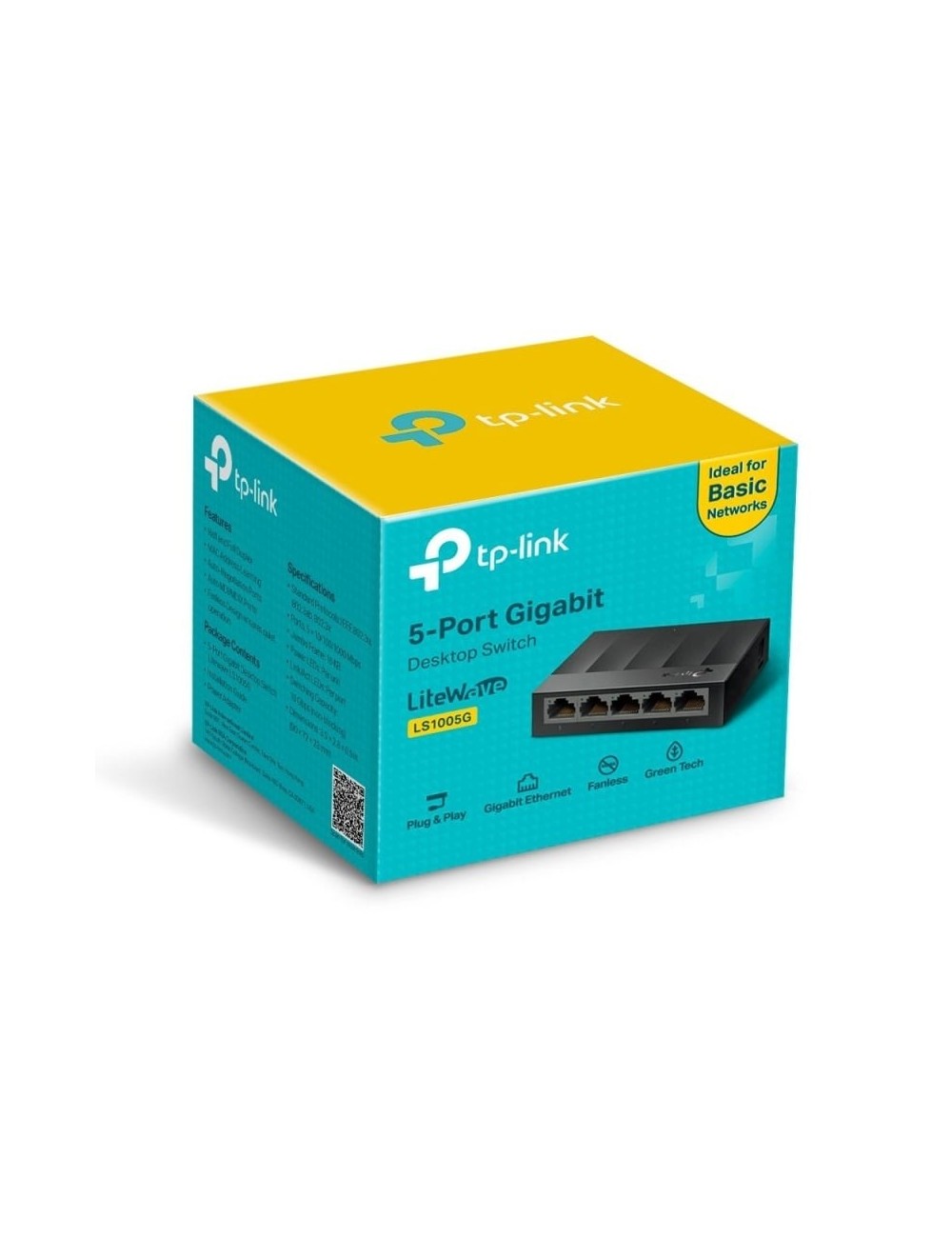 Switch TP-Link LS1005G 5 Puertos/ RJ-45 10/100/1000