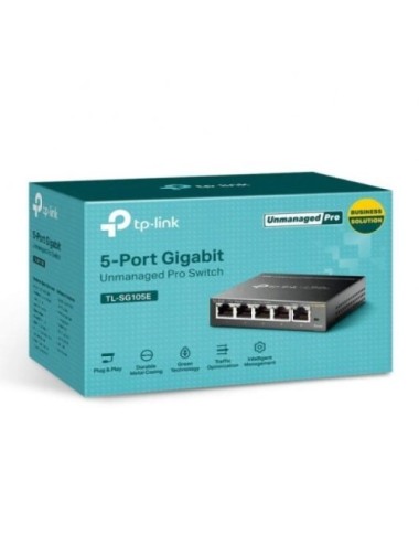 Switch TP-Link Easy Smart TL-SG105E V2 5 Puertos/ RJ-45 10/100/1000