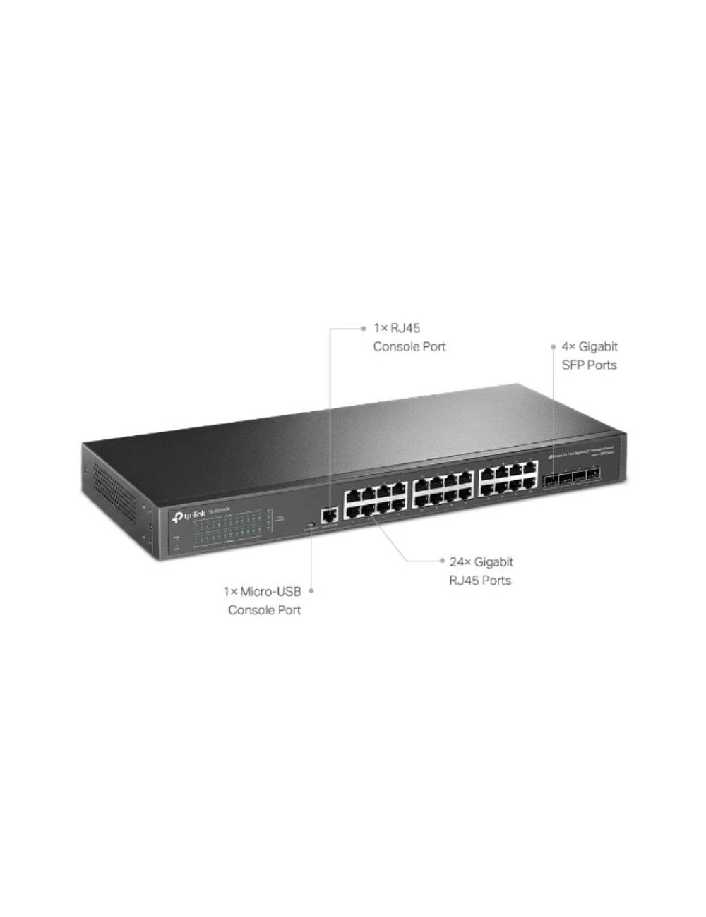 Switch Gestionable TP-Link Omada TL-SG3428 28 Puertos/ RJ-45 10/100/1000/ SFP