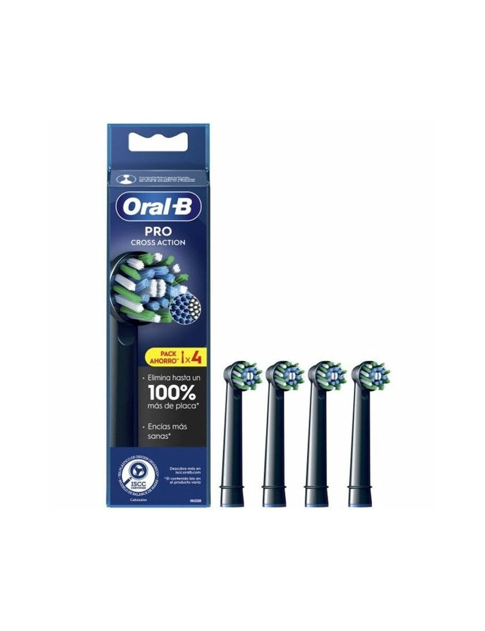 Cabezal de Recambio para cepillo Oral-B Pro Cross Action/ Pack 4 uds