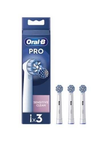 Cabezal de Recambio Braun para cepillo Braun Oral-B Sensitive Clean/ Pack 3 uds